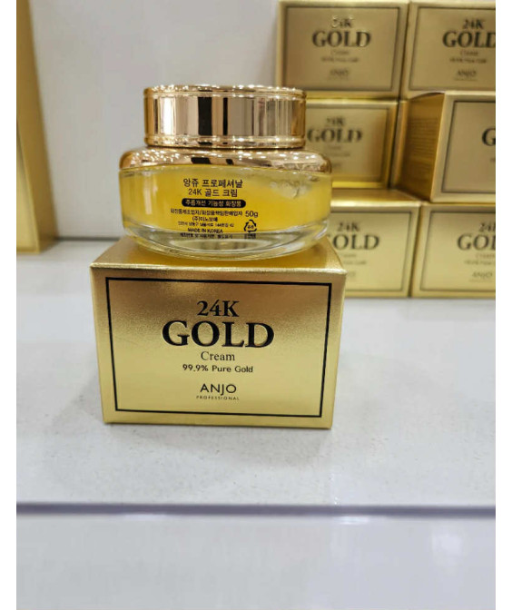 ANJO 24K GOLD CREAM Крем с 24-каратово злато е хидратиращ ,против стареене и грижа за бръчки