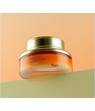 Farm Stay Ginseng & Niacinamide Cream – Корейски крем с женшен и ниацинамид против бръчки, петна и суха кожа