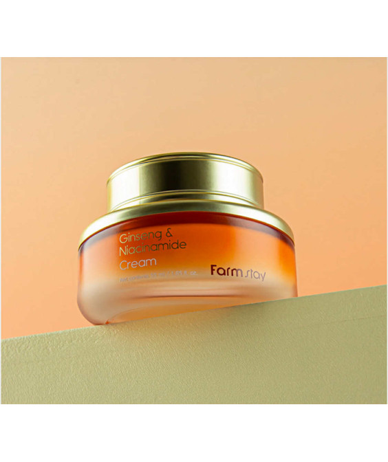 GINSENG&NIACINAMIDE CREAM Farm Stay крем с женшен и ниацинамид
