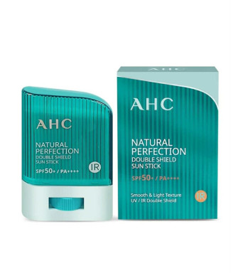 Анти-ейдж слънцезащитен балсам-стик SPF50 AHC Natural Perfection Fresh Sun Stick SPF50+ (green)