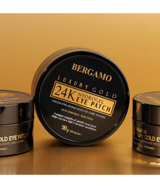 BERGAMO LUXURY GOLD 24 K HYDROGEL EYE PATCH Уникални хидрогелни пластири за очи със злато