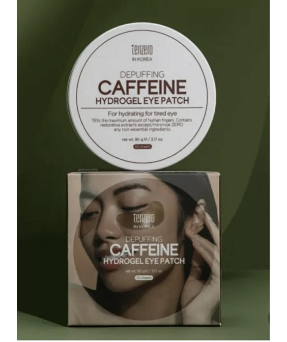 TENZERO in Korea – Depuffing Caffeine Hydrogel Eye Patch  Депъфинг хидрогелни пачове за околоочен контур с кофеин 