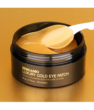 BERGAMO LUXURY GOLD 24 K HYDROGEL EYE PATCH Уникални хидрогелни пластири за очи със злато