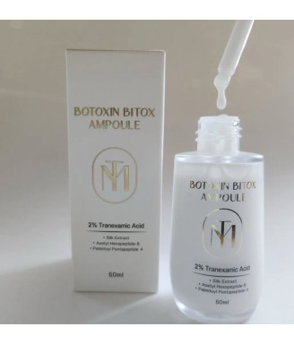 BOTOXIN BITOX AMPOULE Подхранваща и хидратираща ампула с екстракт от коприна за сияйна кожа