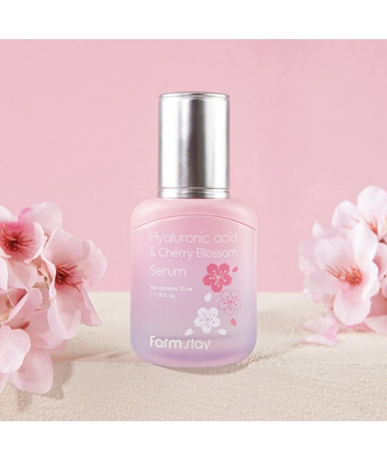 Farm Stay Hyaluronic Acid & Cherry Blossom Serum -интензивно хидратиращ серум за лице