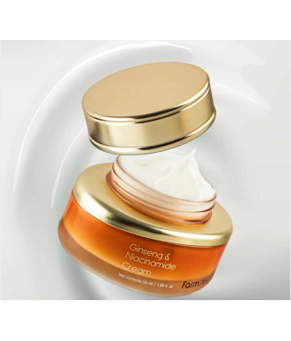 GINSENG&NIACINAMIDE CREAM Farm Stay крем с женшен и ниацинамид