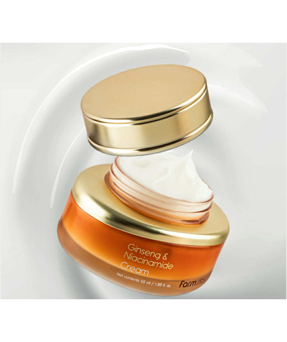 GINSENG&NIACINAMIDE CREAM Farm Stay крем с женшен и ниацинамид